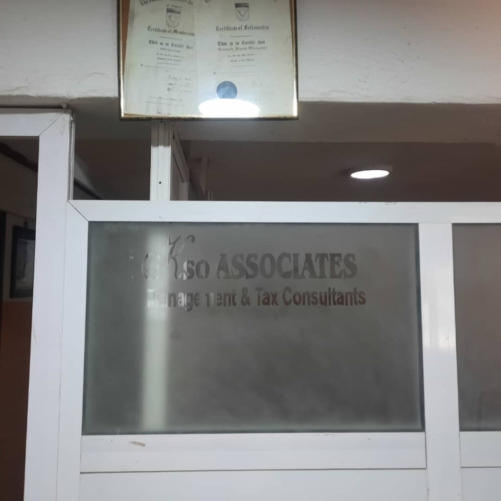 Inside of Kenneth Odusanya & Co office at Obanikoro