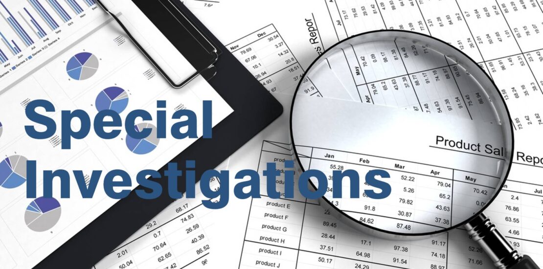 Image about Special Investigations (Financials).