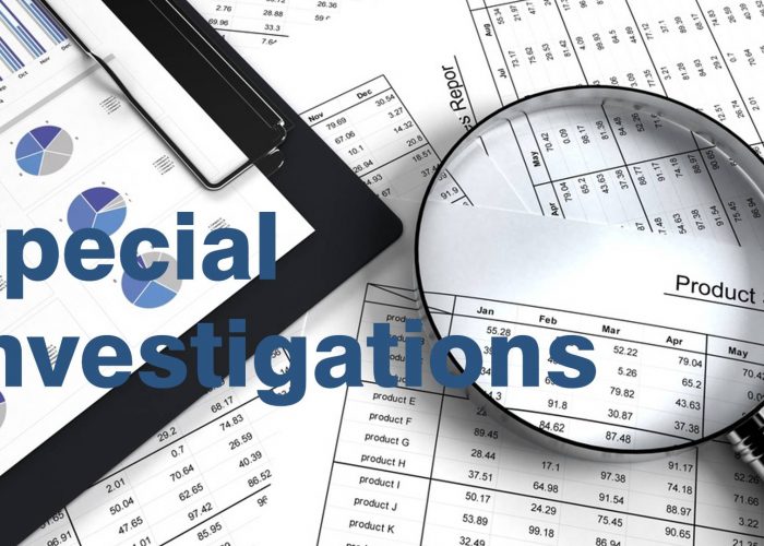 Image about Special Investigations (Financials).